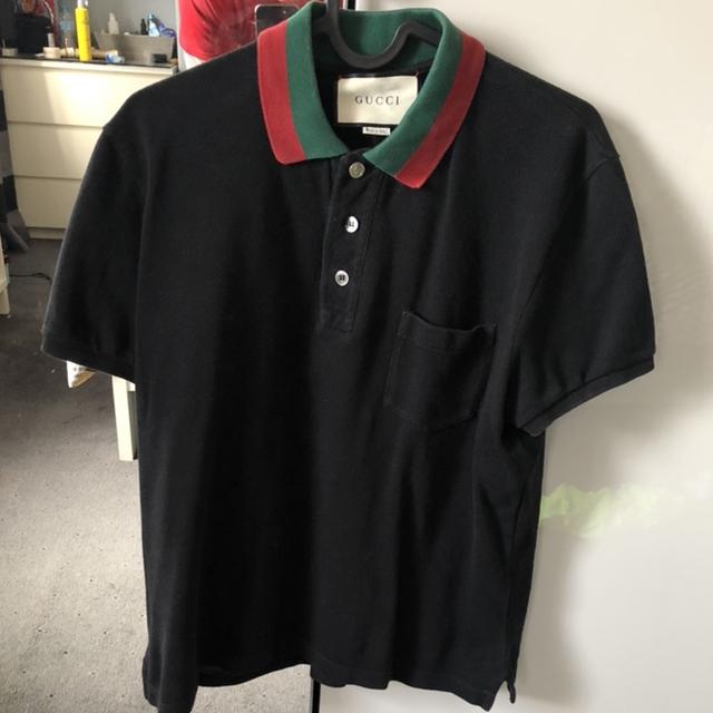 black gucci polo