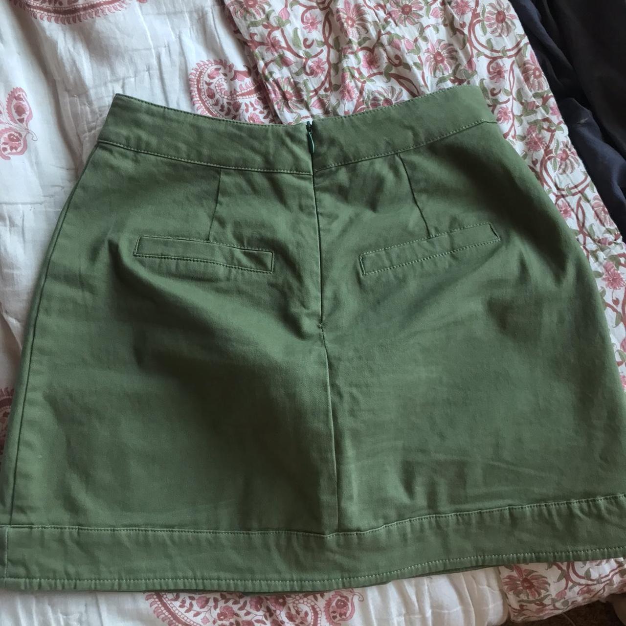 Women's Khaki and Green Skirt | Depop
