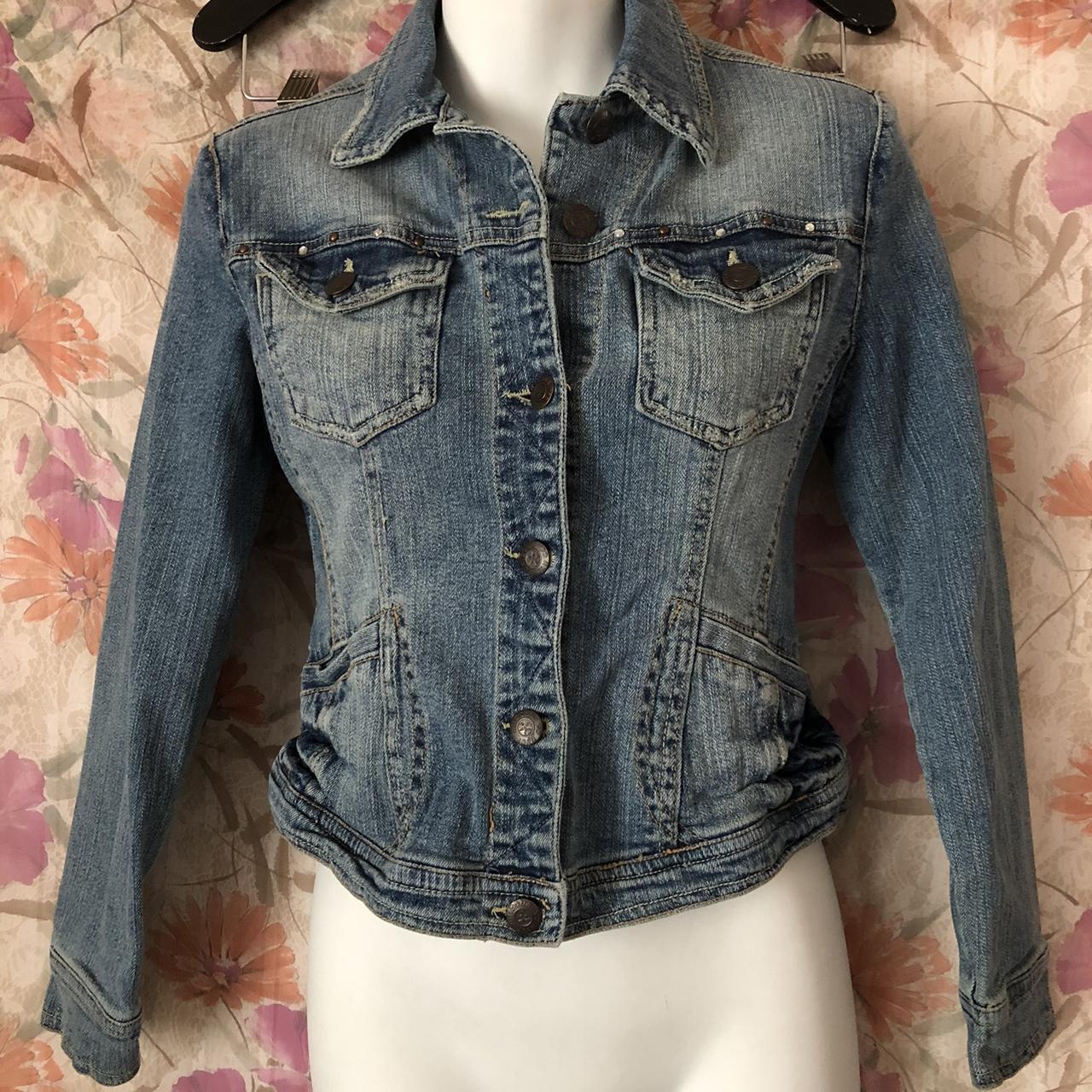 Vintage Arizona stone wash denim jacket! It's girls... - Depop