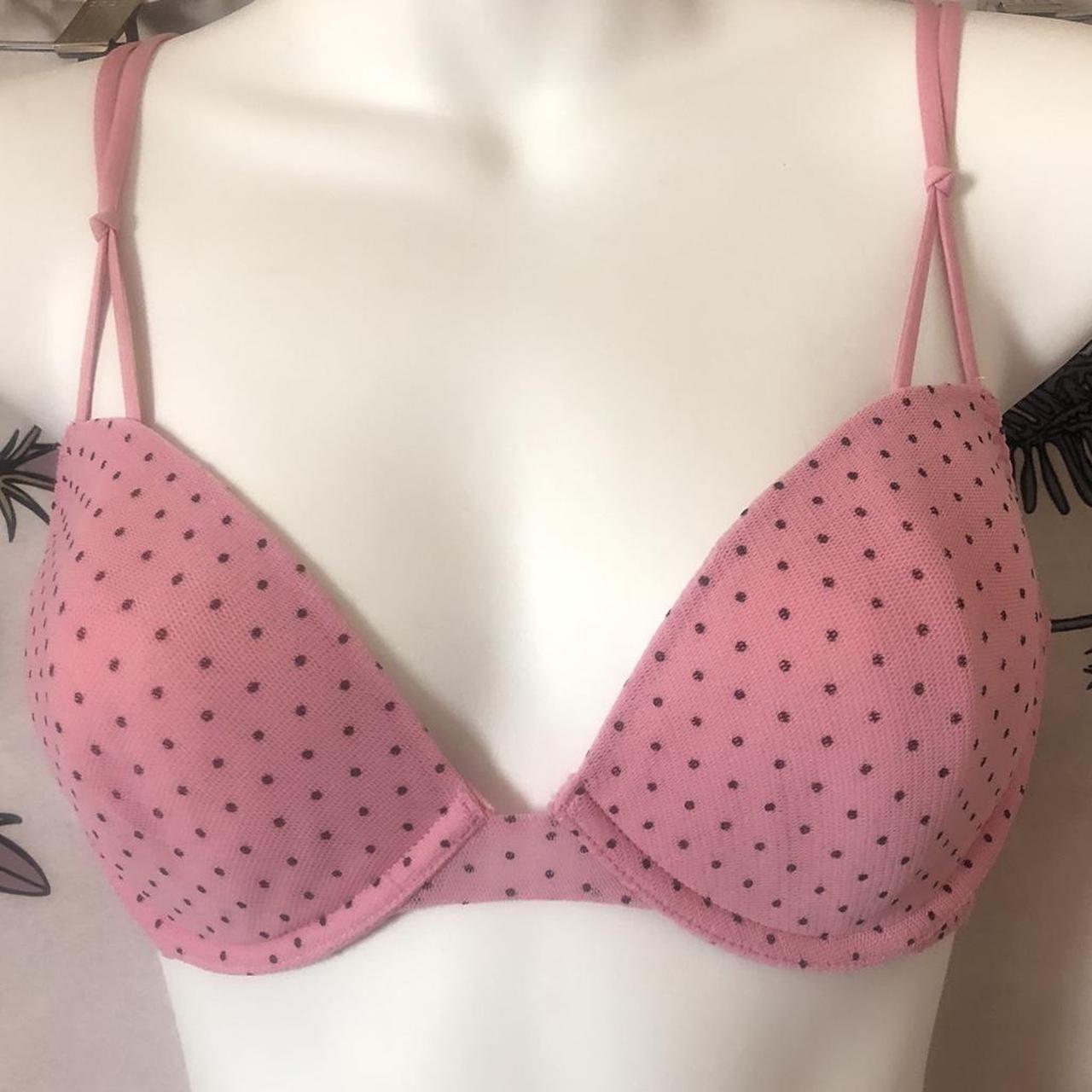 Victoria's Secret hot pink rhinestone bra in the - Depop