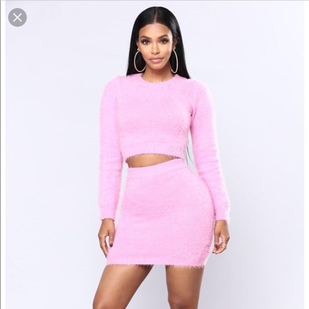 Fuzzy two piece outfit Outlet