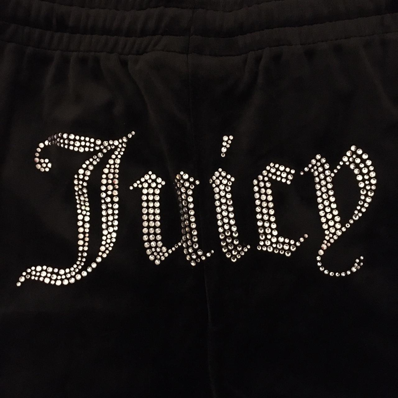 Juicy Couture black flares diamanté “juicy” on bum.... - Depop