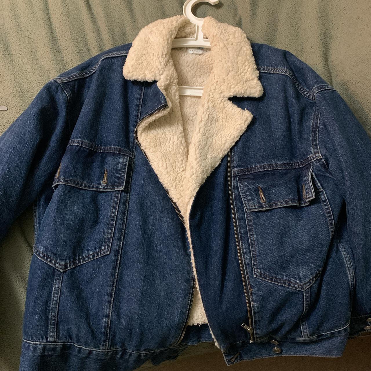 denim jacket with lining. Perfect for... Depop