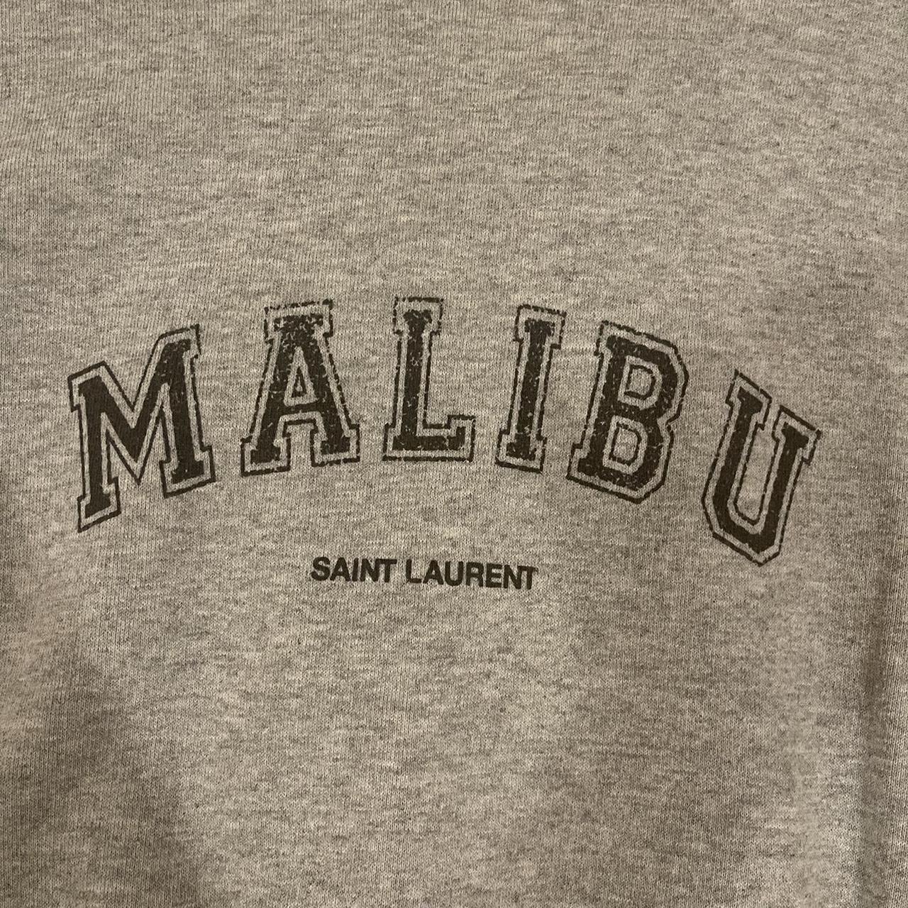 FREE SHIPPING Saint Laurent MALIBU grey sweatshirt Depop