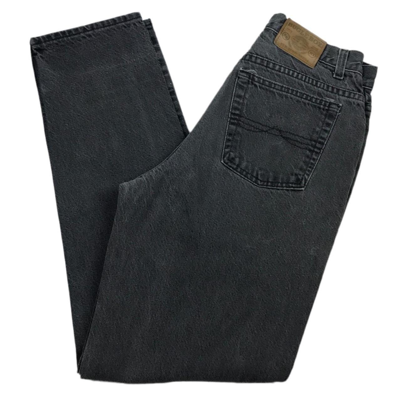 Vintage 90's Bugle Boy high waisted, faded black... Depop