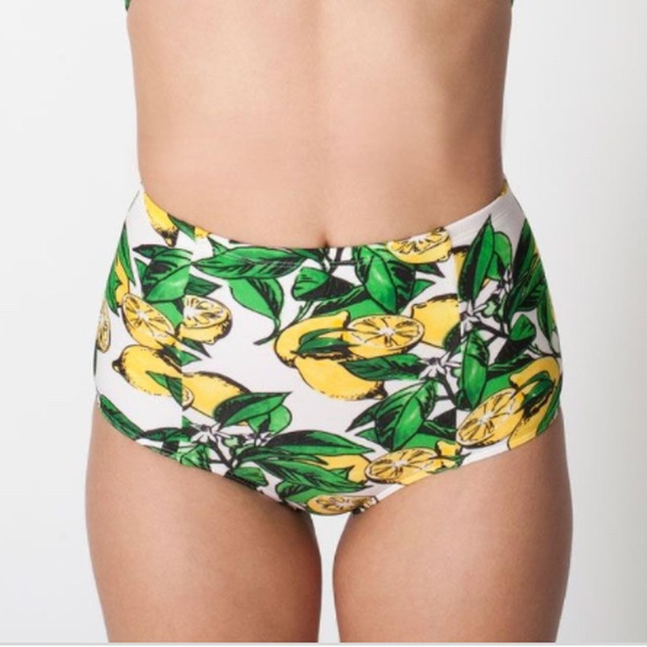 AMERICAN APPAREL LEMON PRINT BIKINI Bottom size