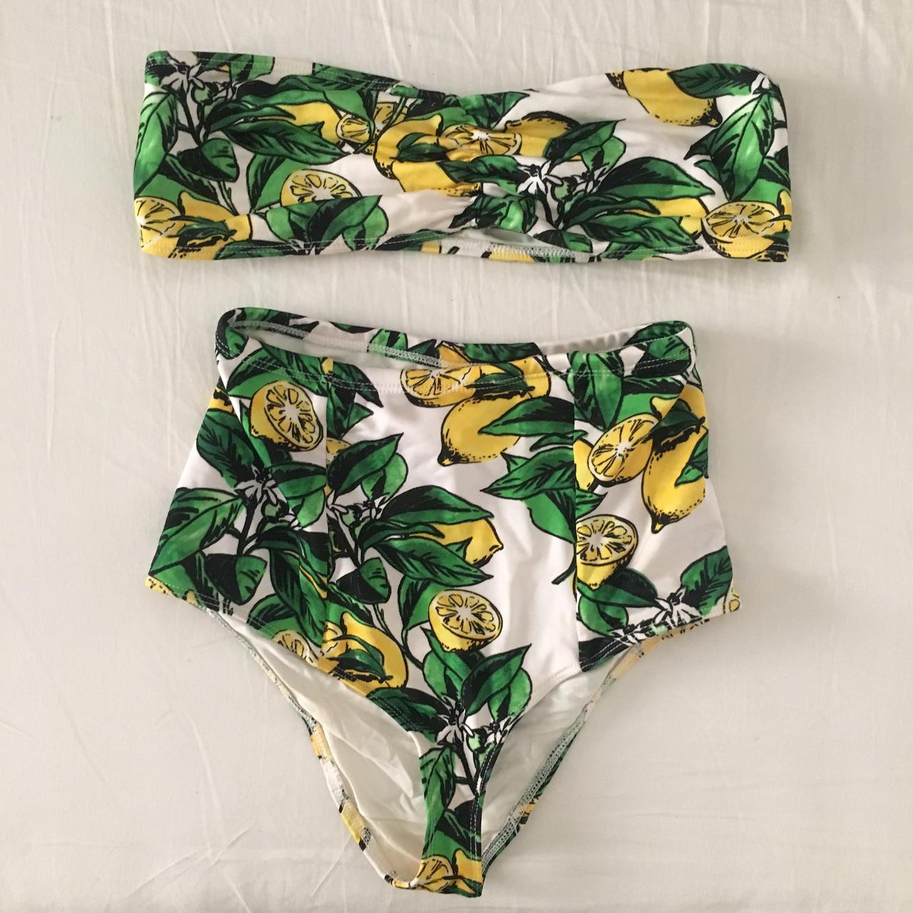 AMERICAN APPAREL LEMON PRINT BIKINI Bottom size