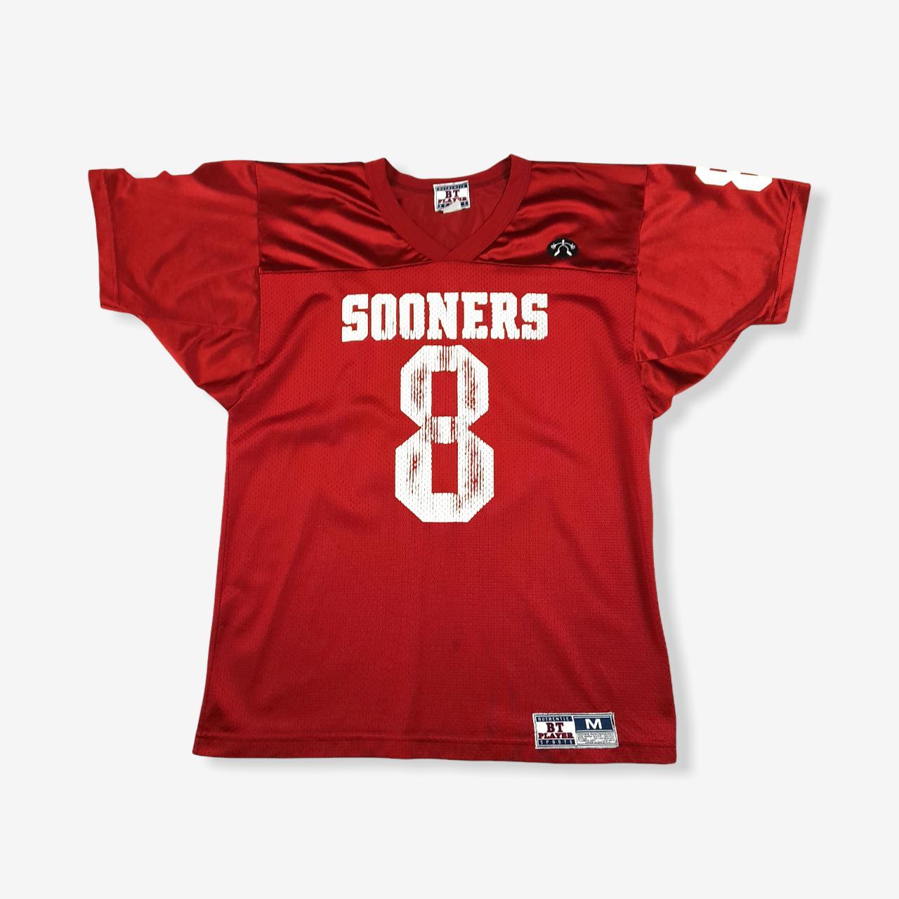 Vintage Oklahoma Sooners Jersey Red Medium Depop