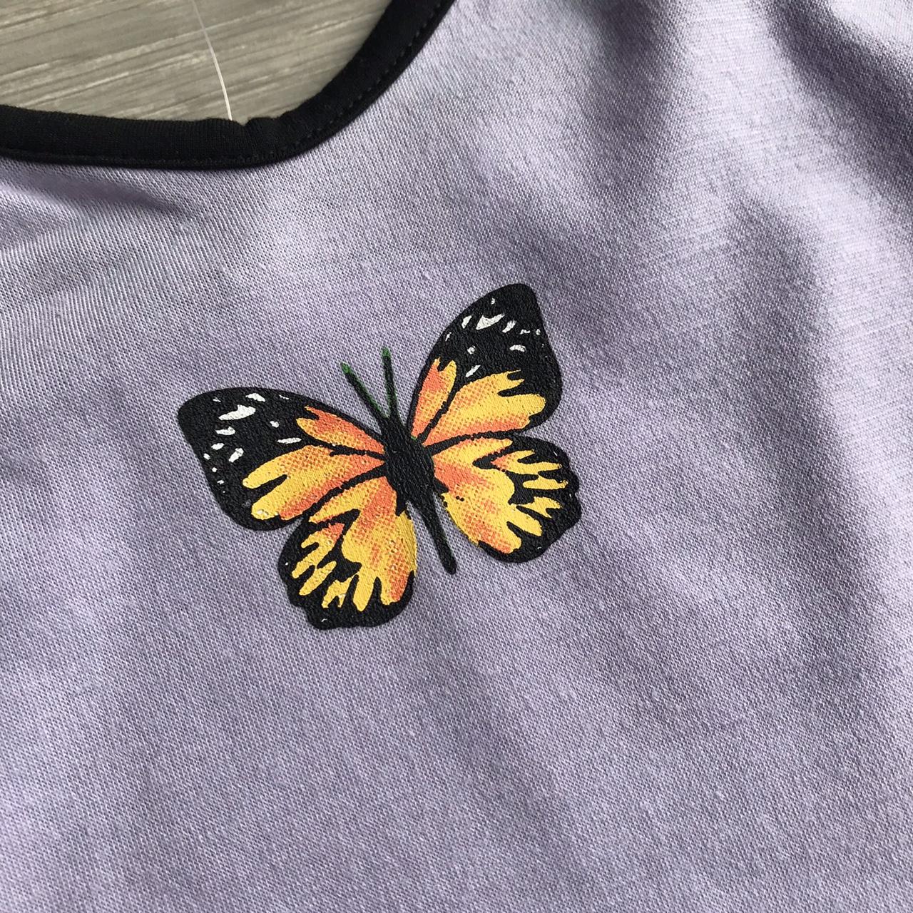 🦋 Butterfly Crop top Shirt - Purple's Code & Price - RblxTrade