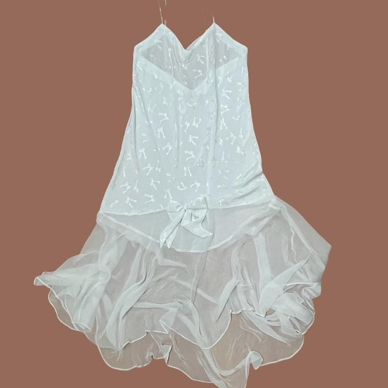 Product Image 1 - VINTAGE WHITE SATIN LINGERIE NIGHT