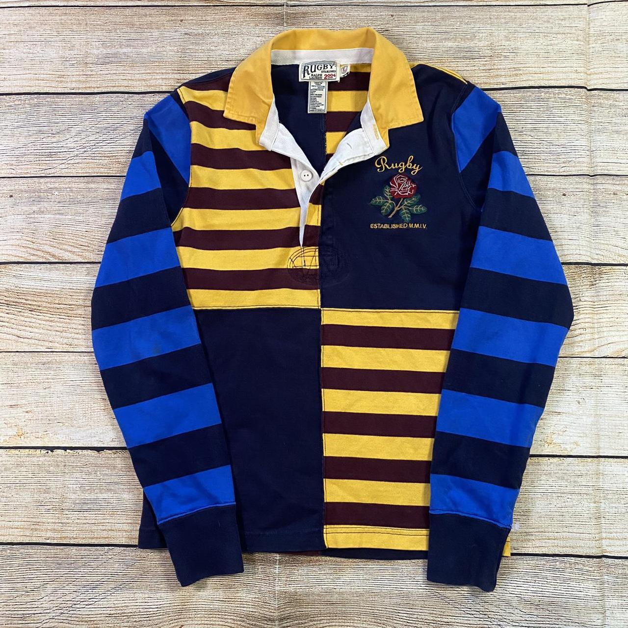 Vintage Rugby Ralph Lauren rugby Style shirt in good... Depop