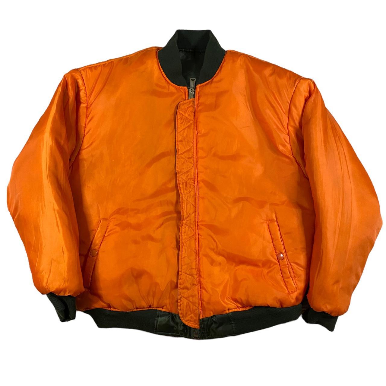 Vintage Y2K 2000s Flight Bomber style jacket in... - Depop