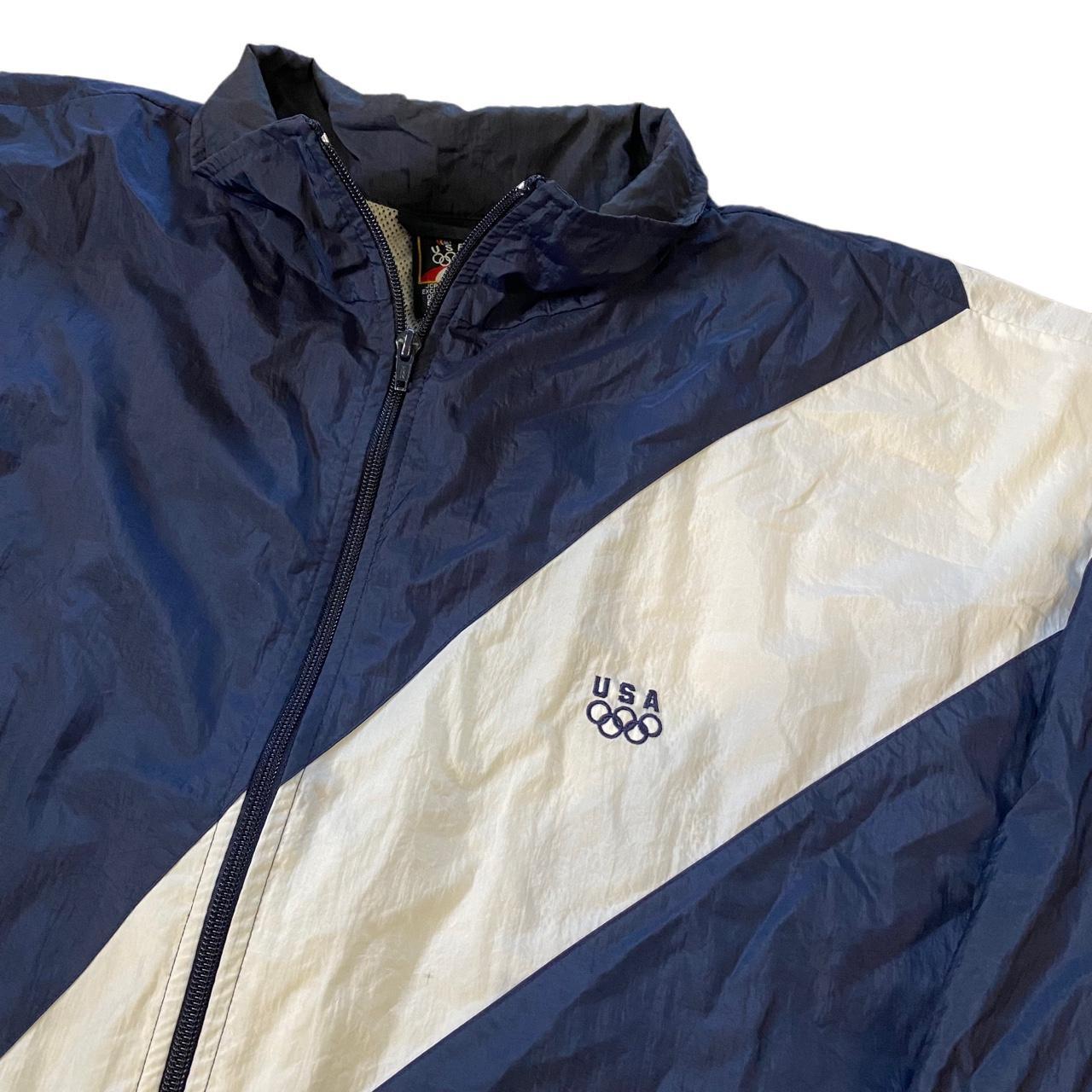 JCPenney Men's Navy and White Jacket Depop