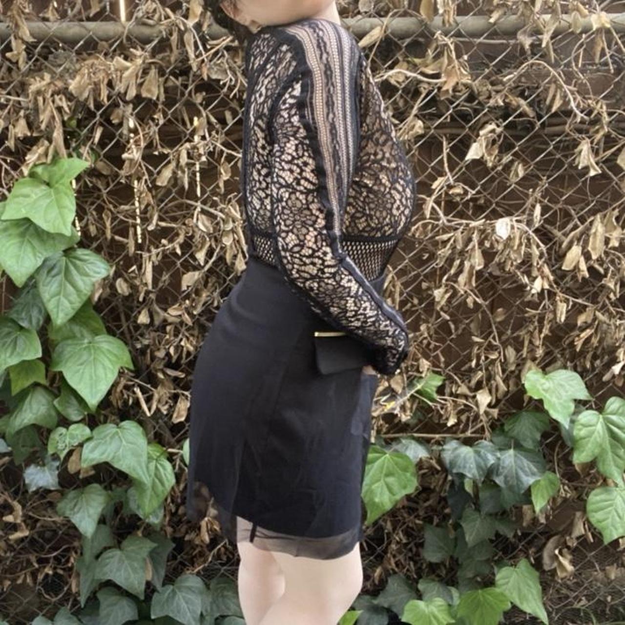 Three Floor Women's Black and Cream Dress (2)