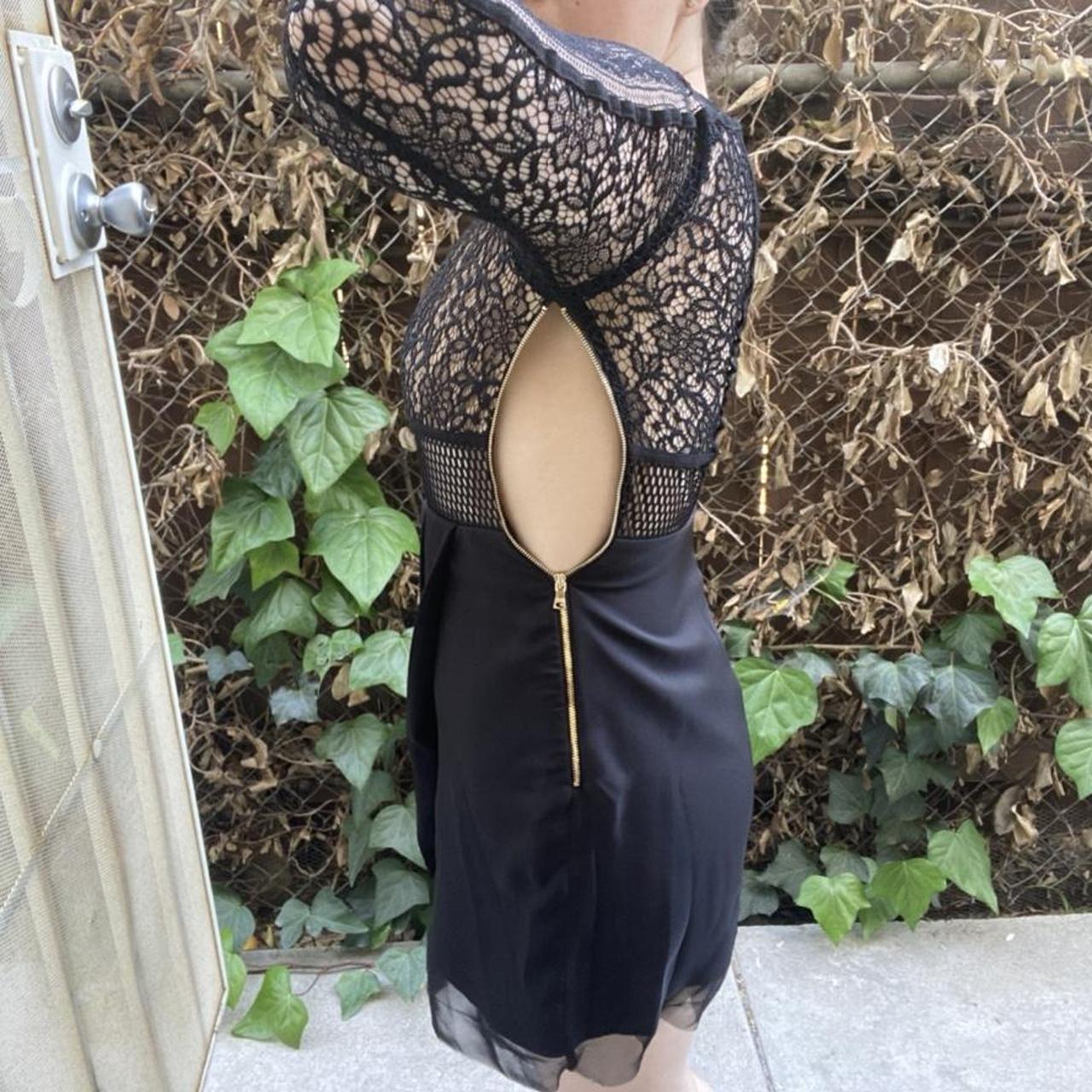 Three Floor Women's Black and Cream Dress (4)