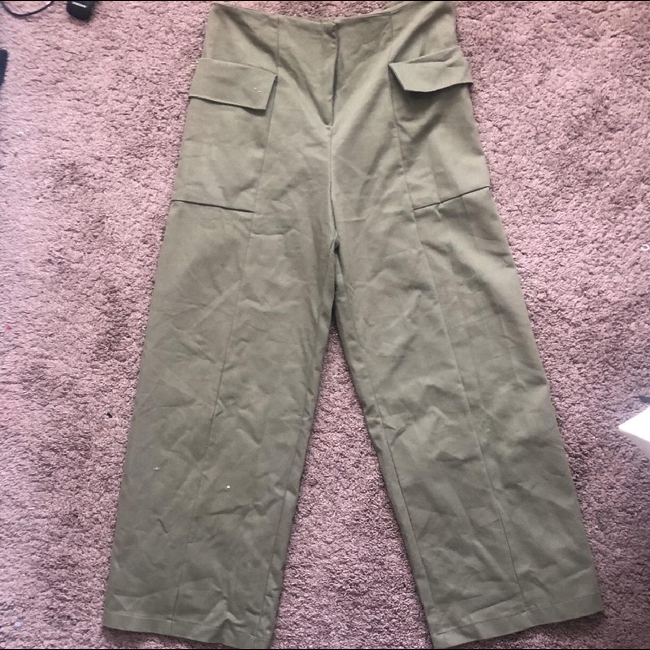 Khaki Straight Leg/Bootcut Nobody’s Child... - Depop