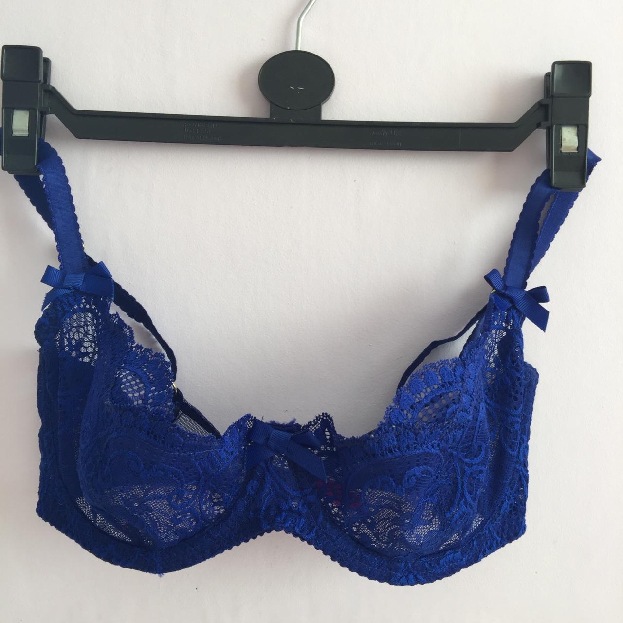 L'Agent by Agent Provocateur Leonara Leopard-Print Stretch Balconette Bra  in Blue