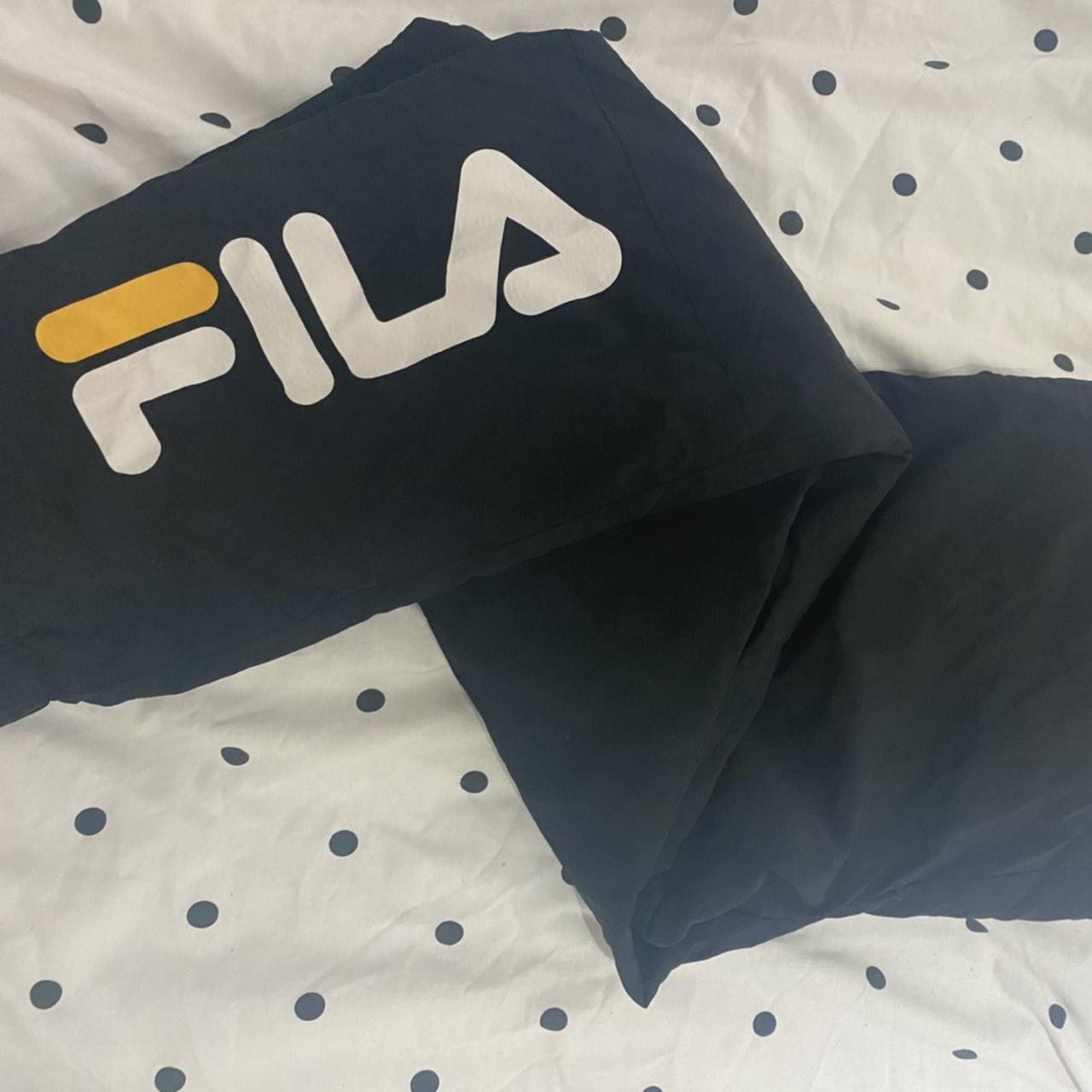 Fila waterproof tracksuit bottoms/ joggers Size... - Depop