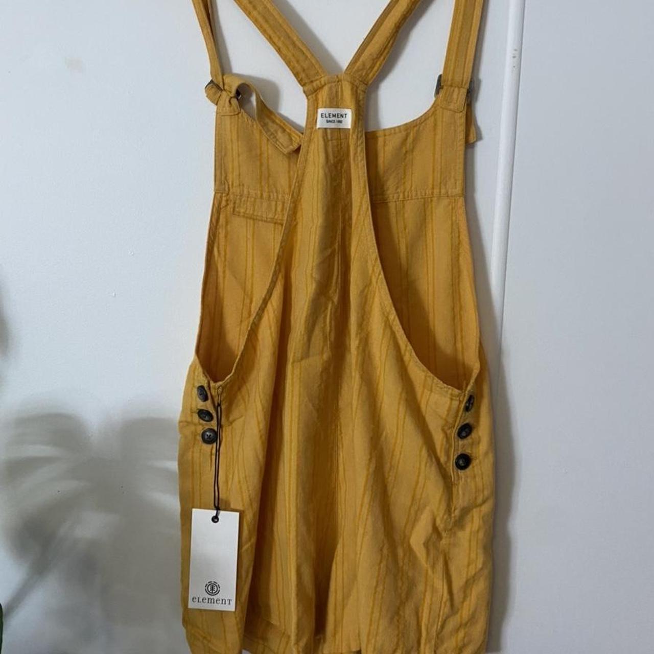 Element Women's Yellow and Gold Dungareesoveralls Depop