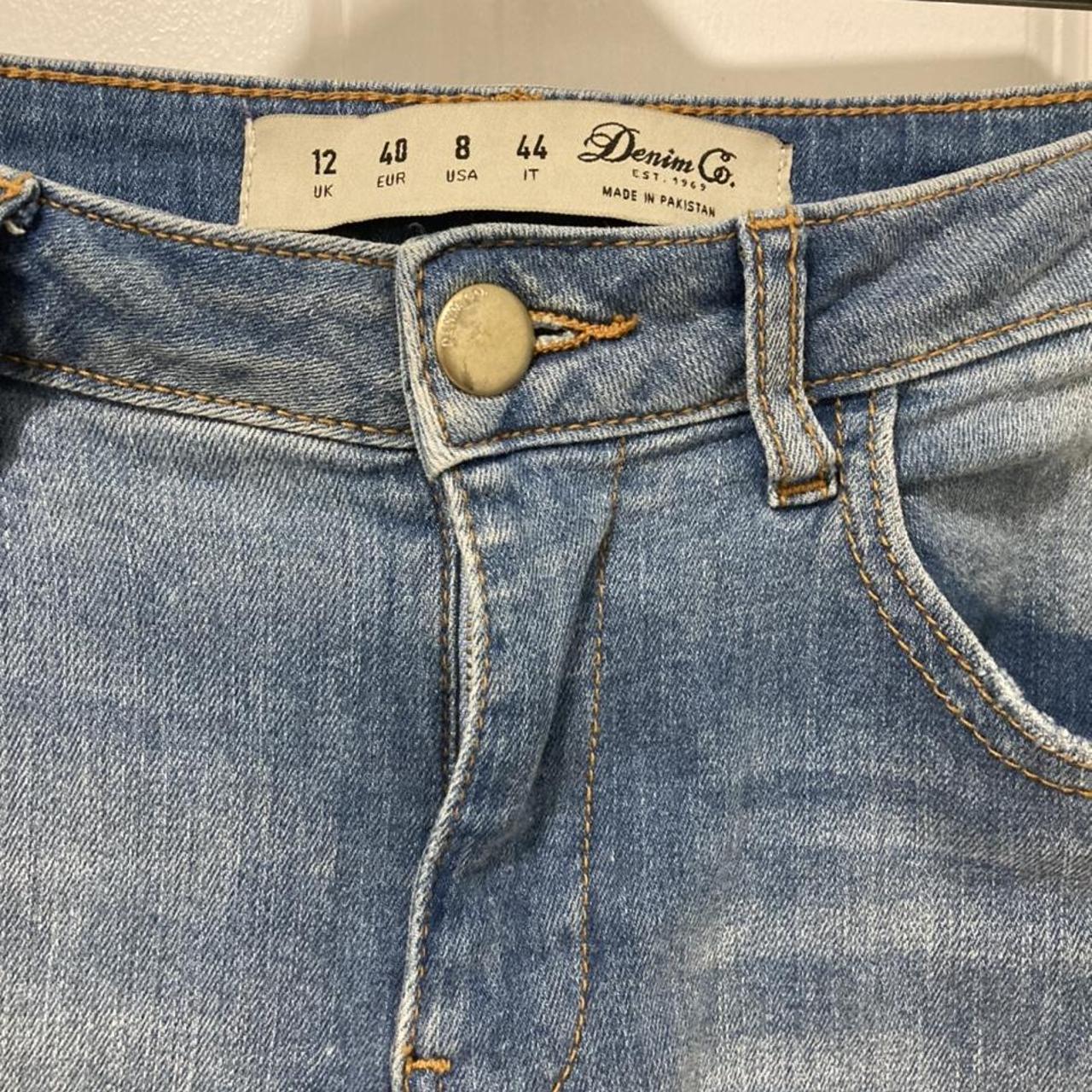 Denim & co primark ripped distressed skinny high... - Depop