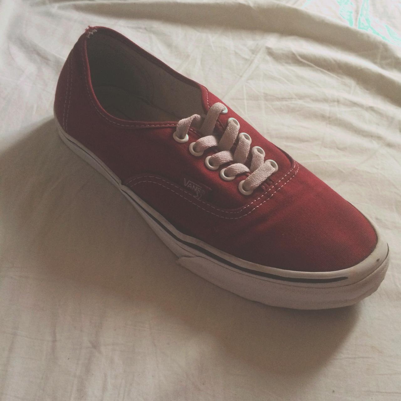 Burgundy 2024 vans junior