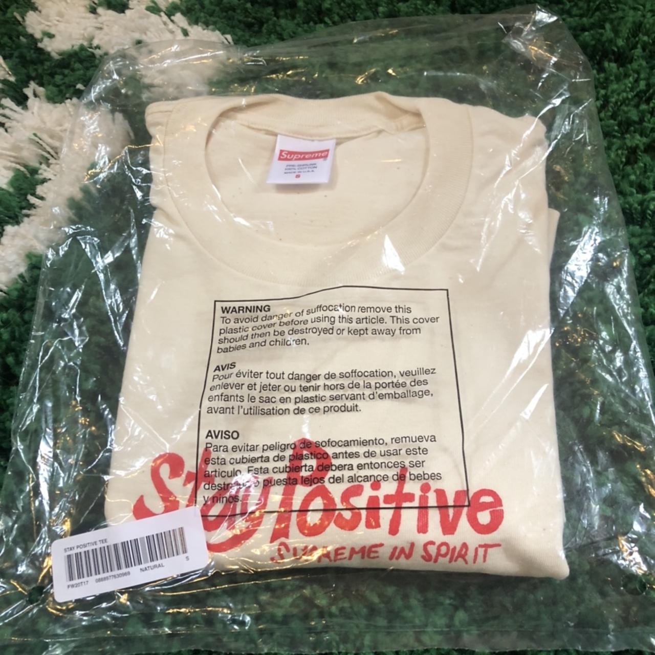 Supreme Stay Positive Tee natural Mサイズ | angeloawards.com