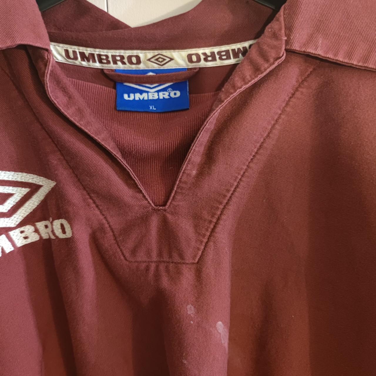 vintage umbro pro training sweatshirt size: M/ cut - Depop