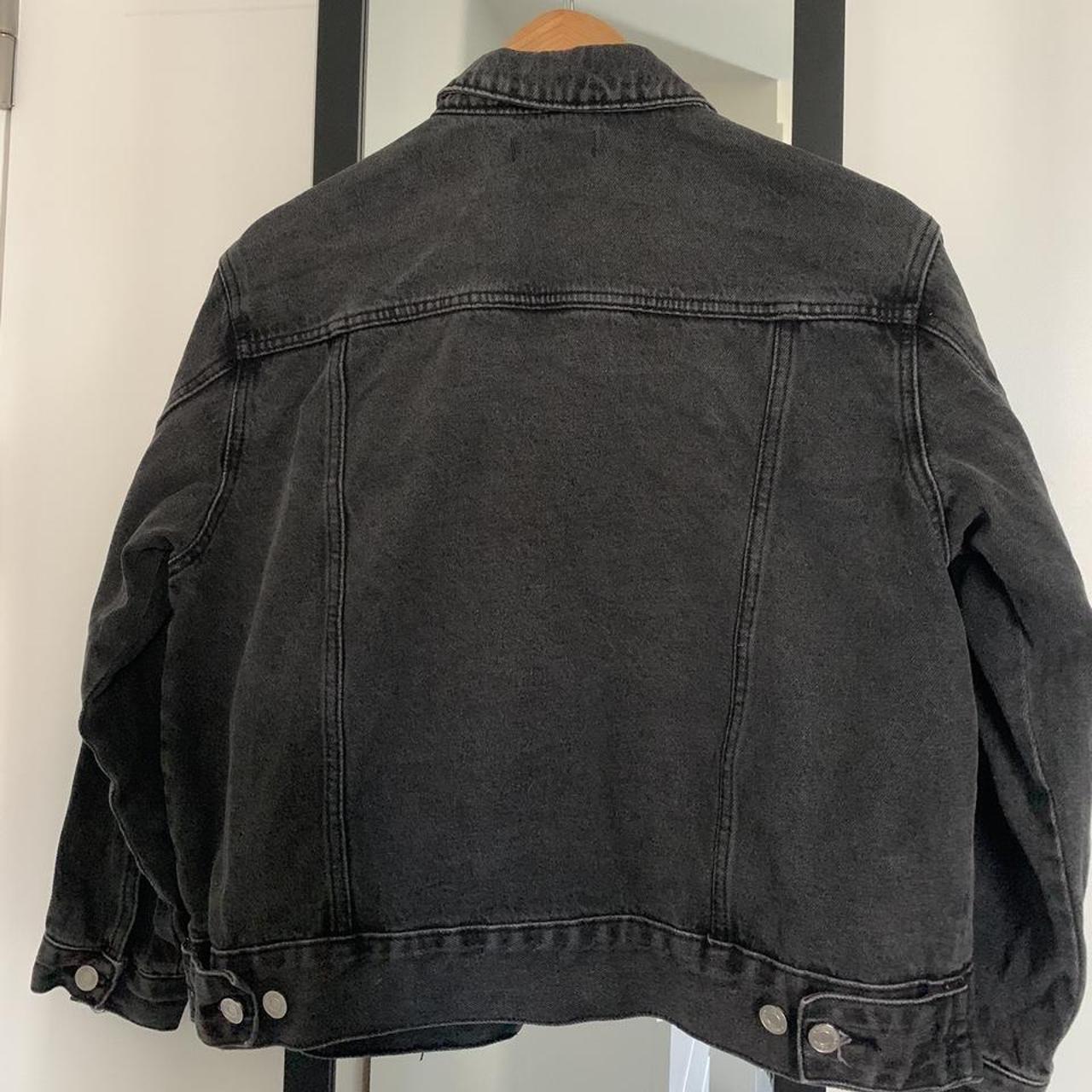 Missguided Petite black denim jacket UK size 10 Depop
