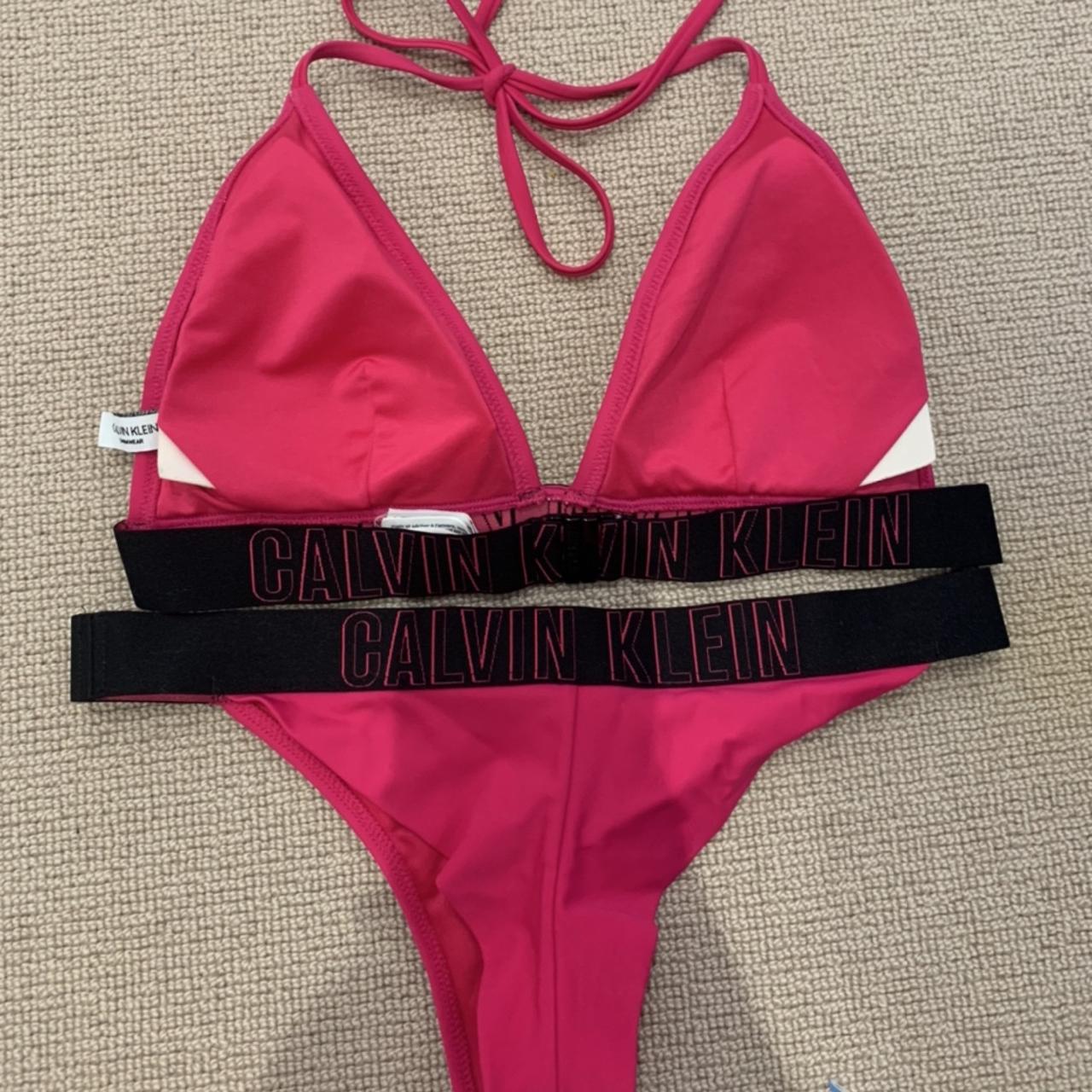 calvin klein pink swimsuit