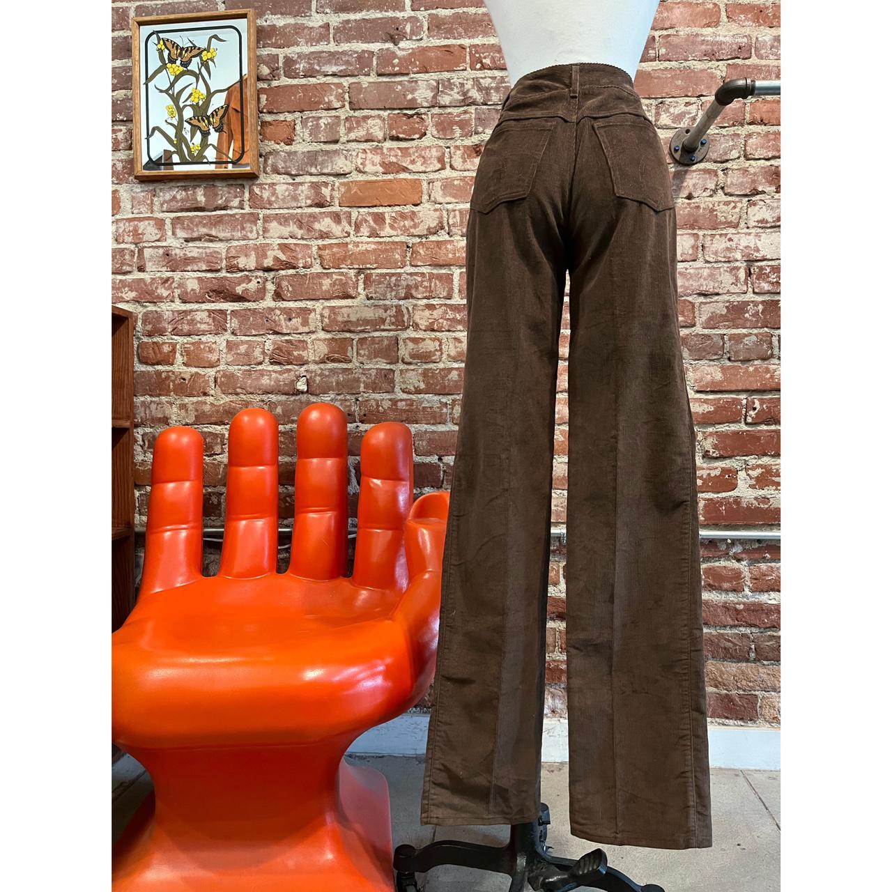 High Waisted Brown Flare Pants Gorgeous brown - Depop