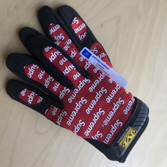 Supreme SS17 Mechanix Wear Gloves, Red 🎈, Size: Medium