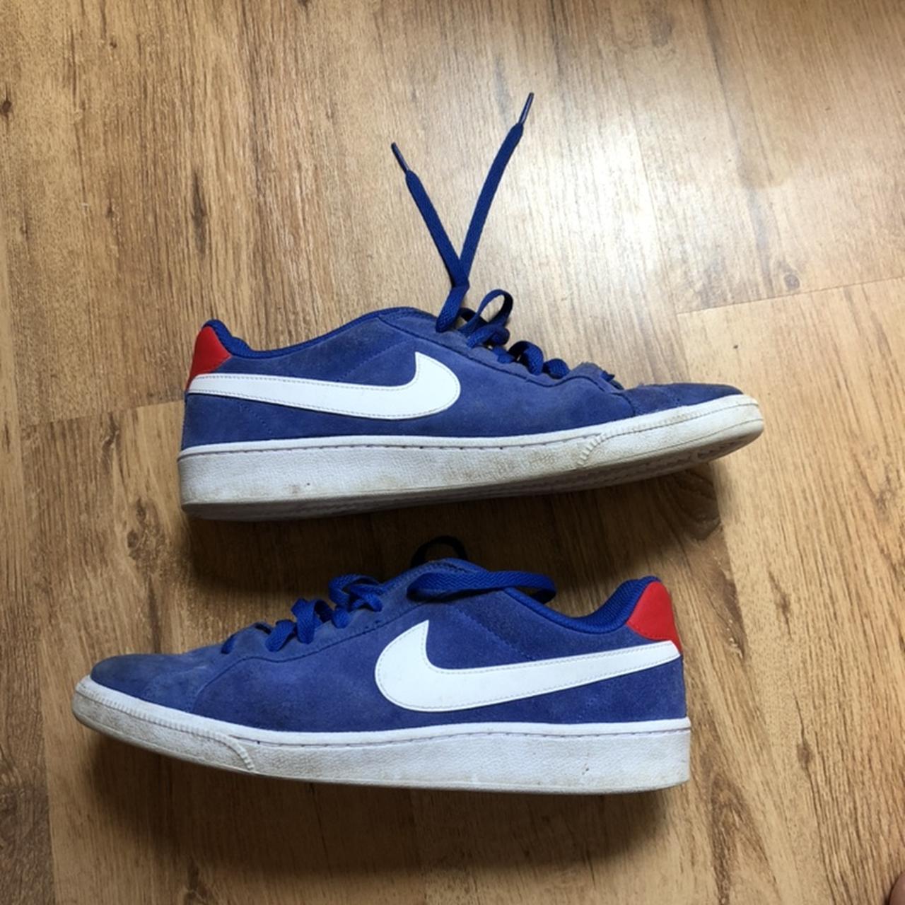 Blue Nike trainers, UK size 10,... - Depop
