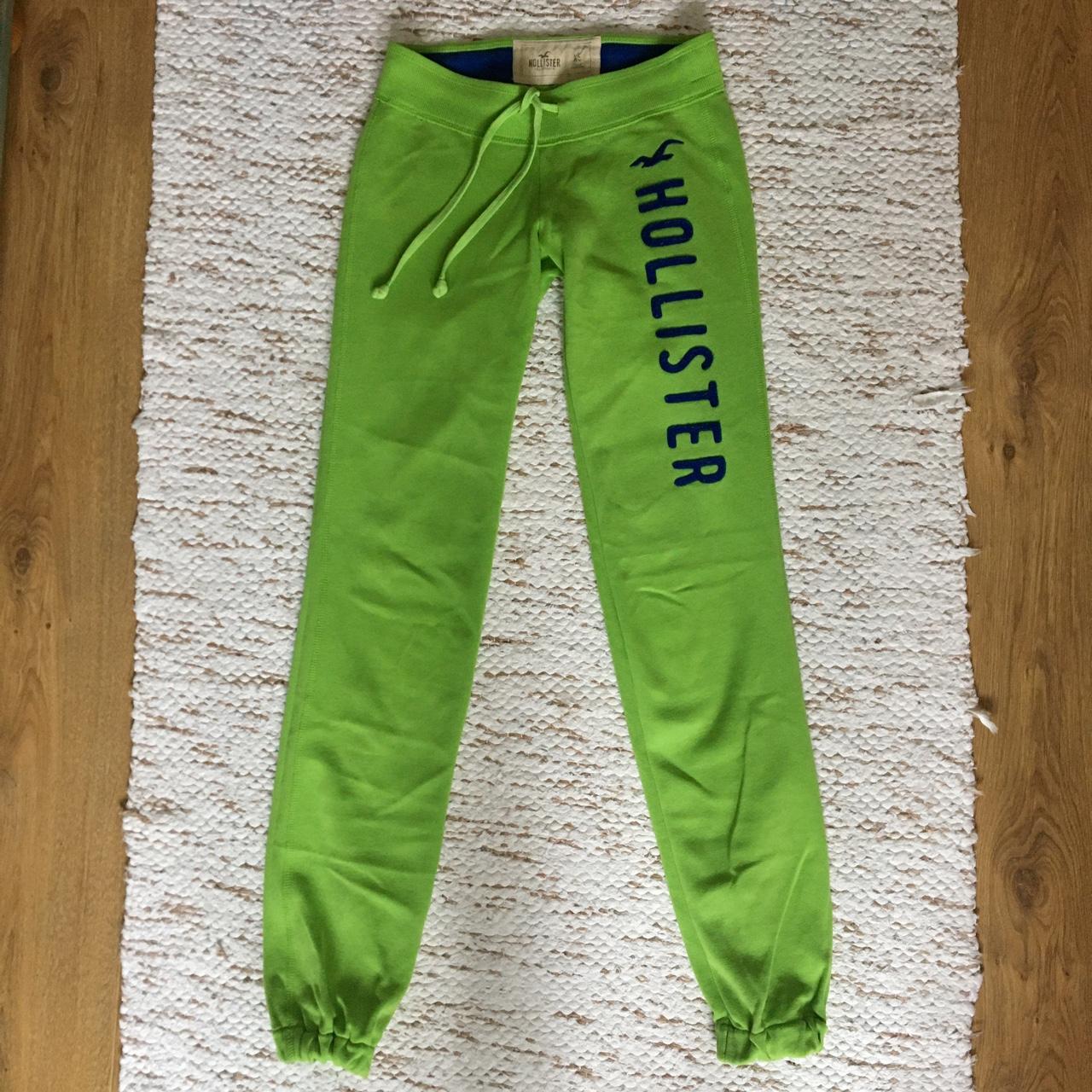 hollister green sweatpants