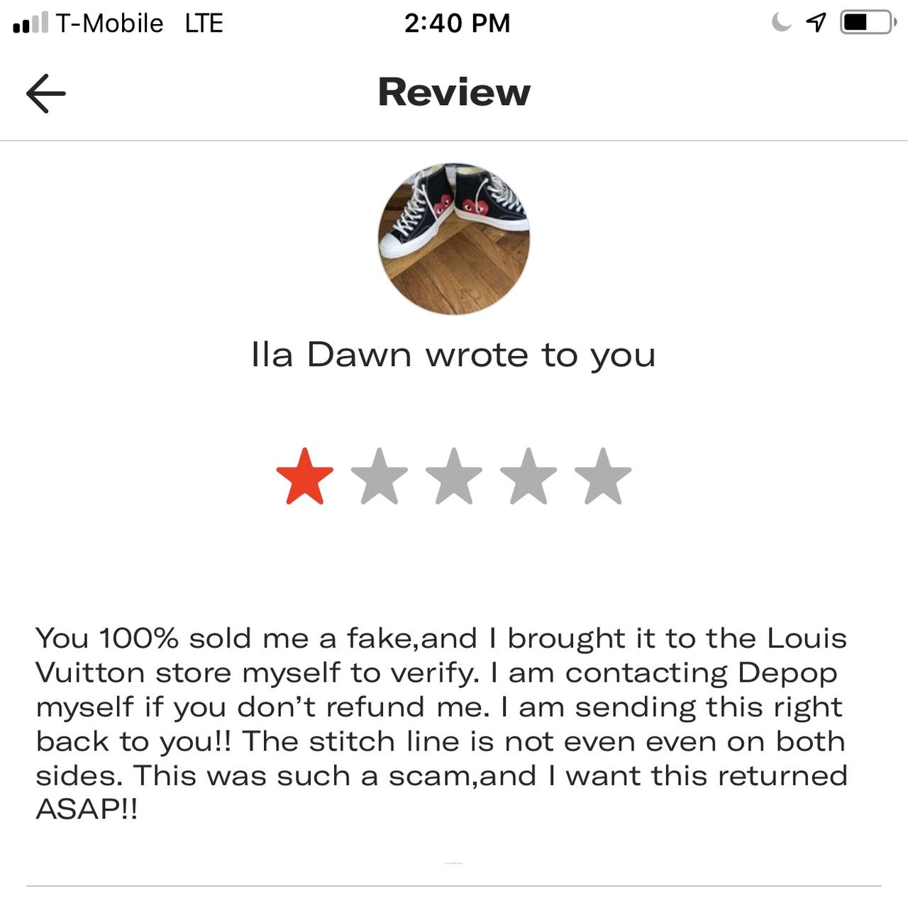 Louis Vuitton hat message before buying - Depop