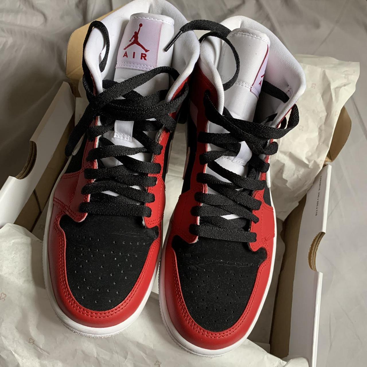 Nike Air Jordan 1 in Gym Red/White Black colourway.... - Depop