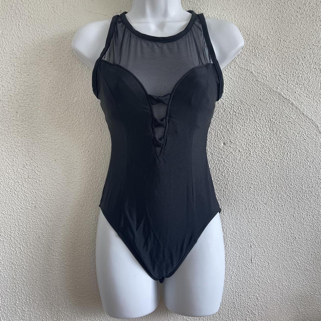Jantzen Women's Black Swimsuitonepiece Depop