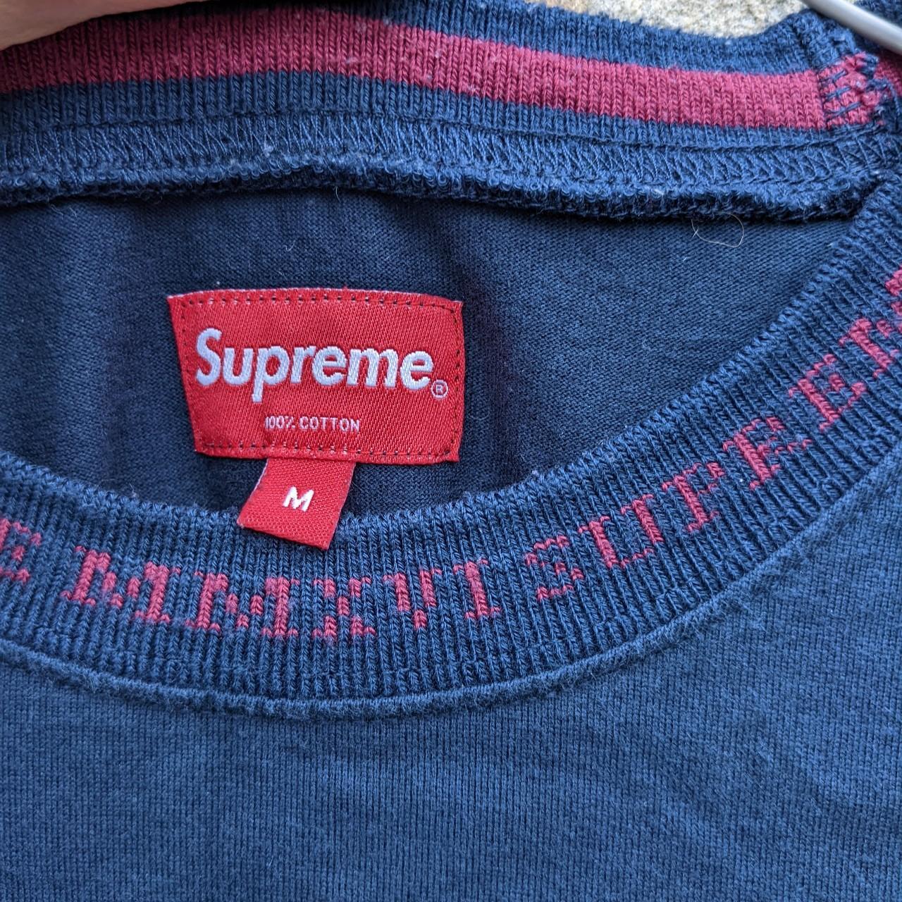 ✨bundle for free shipping✨ Blue supreme long sleeve - Depop