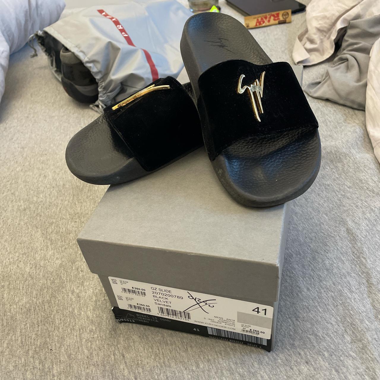 Giuseppe sliders - comes with original box and dust... - Depop