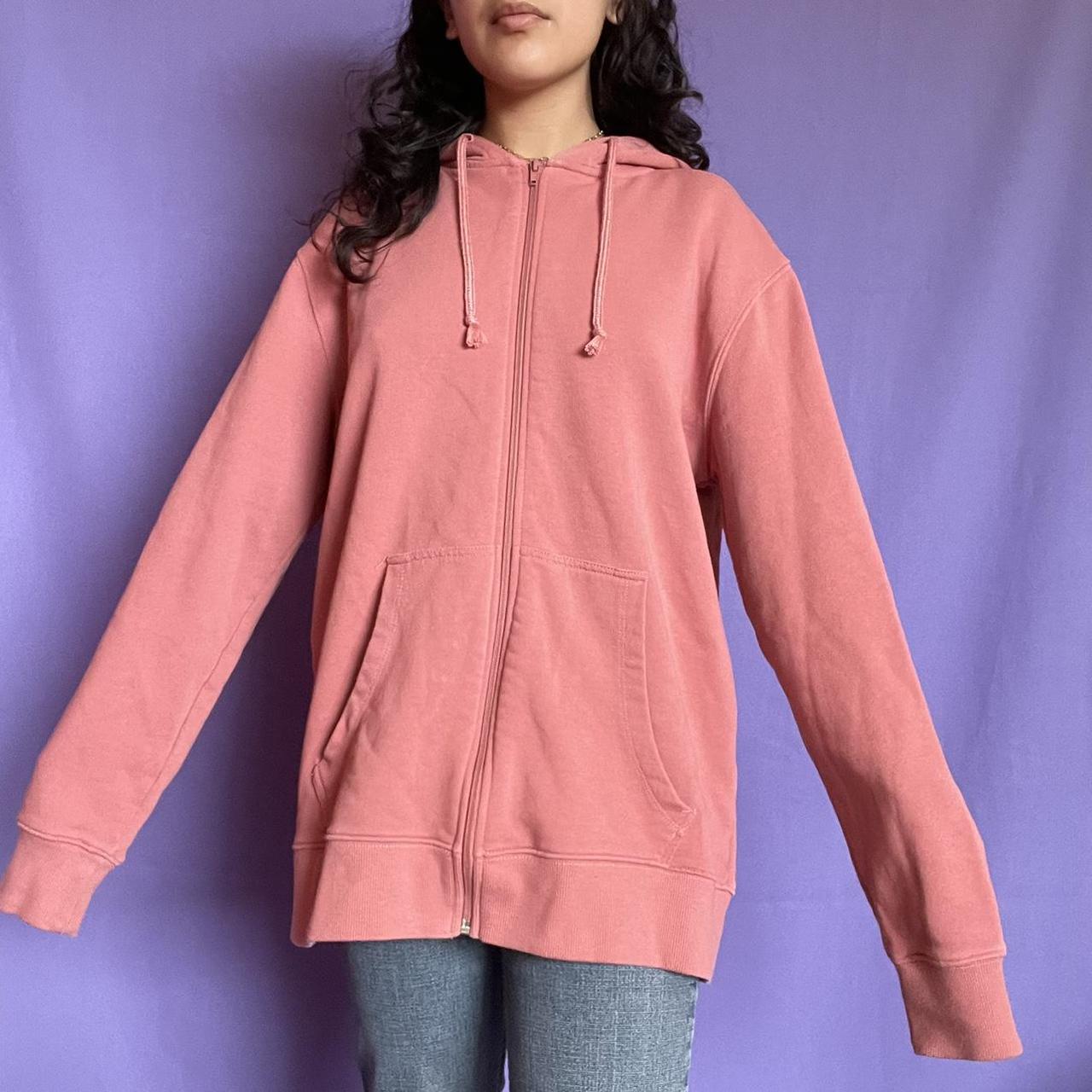 💗 Salmon Hoodie 💗 soft zipup hoodie with... Depop