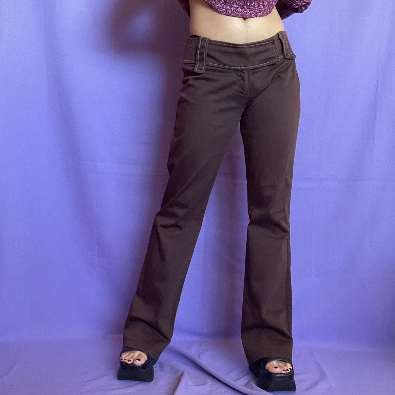 🤎 Chocolate Pants 🤎 low-rise soft slacks • brand:... - Depop