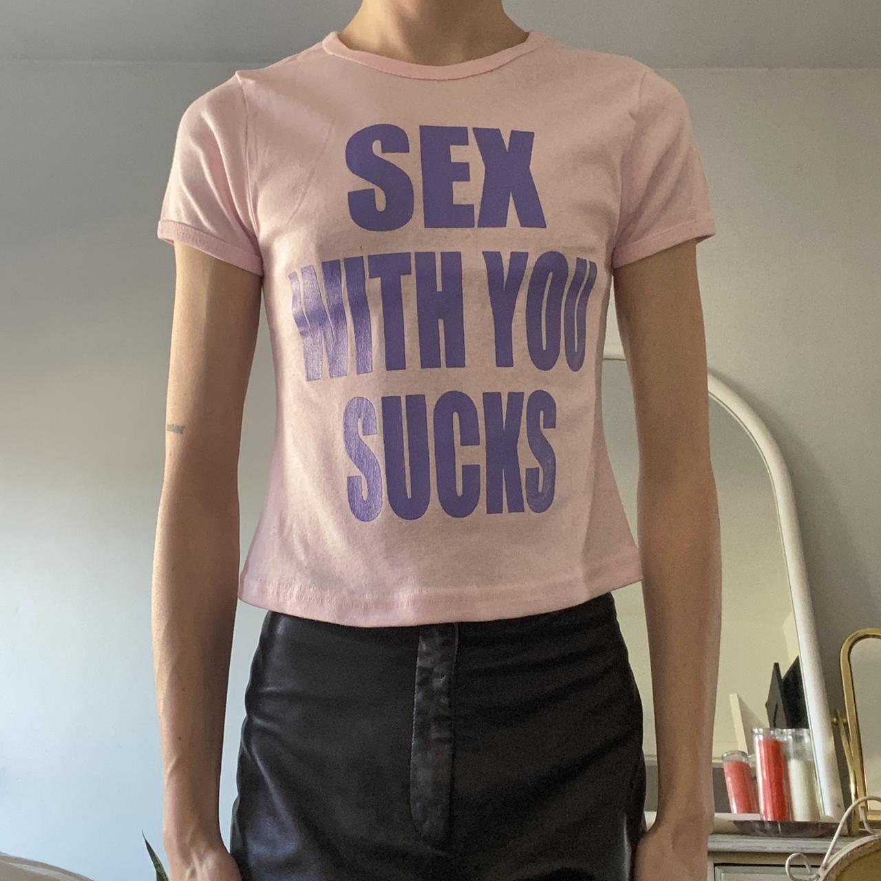 OCTOBER 24TH SALE 🖤 sex with you sucks baby tee 🖤... - Depop