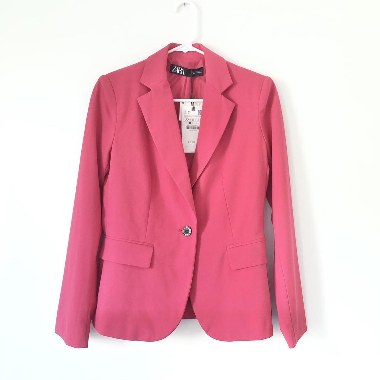 🌺 Zara hot pink blazer 🌺 Brand new with tags!... - Depop