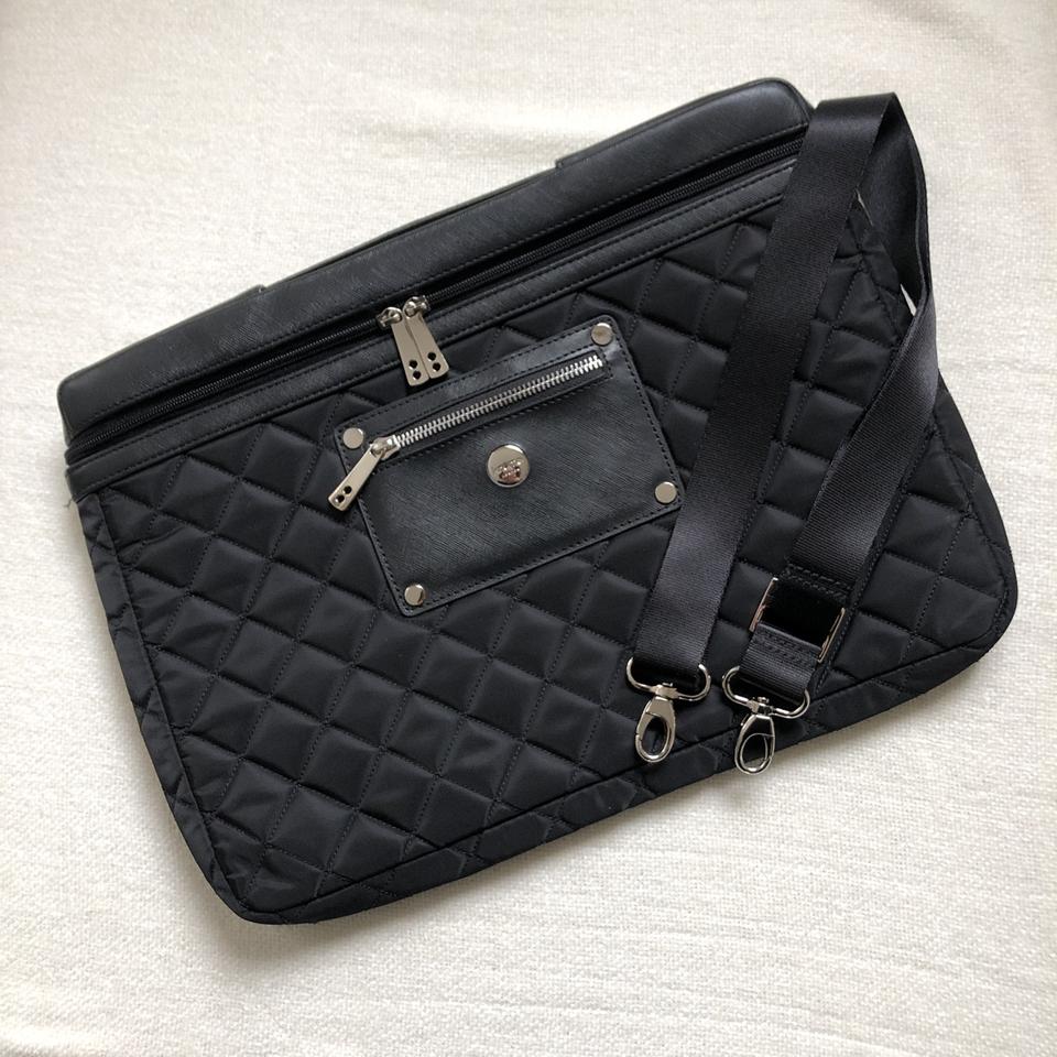 Knomo quilted laptop outlet bag