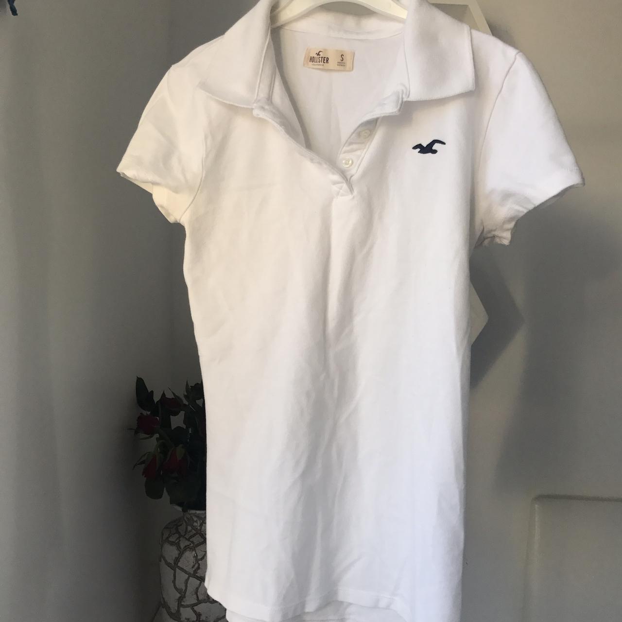 Hollister White Polo Shirt Women Authentic, Women's Fashion, Tops, Shirts  on Carousell