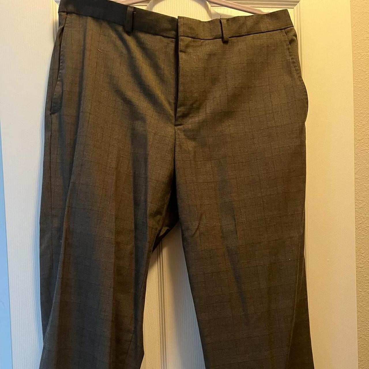 Haggar simple brown dress pants easy to... - Depop