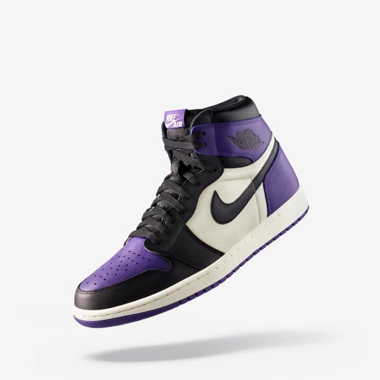 jordan 1 court purple size 10
