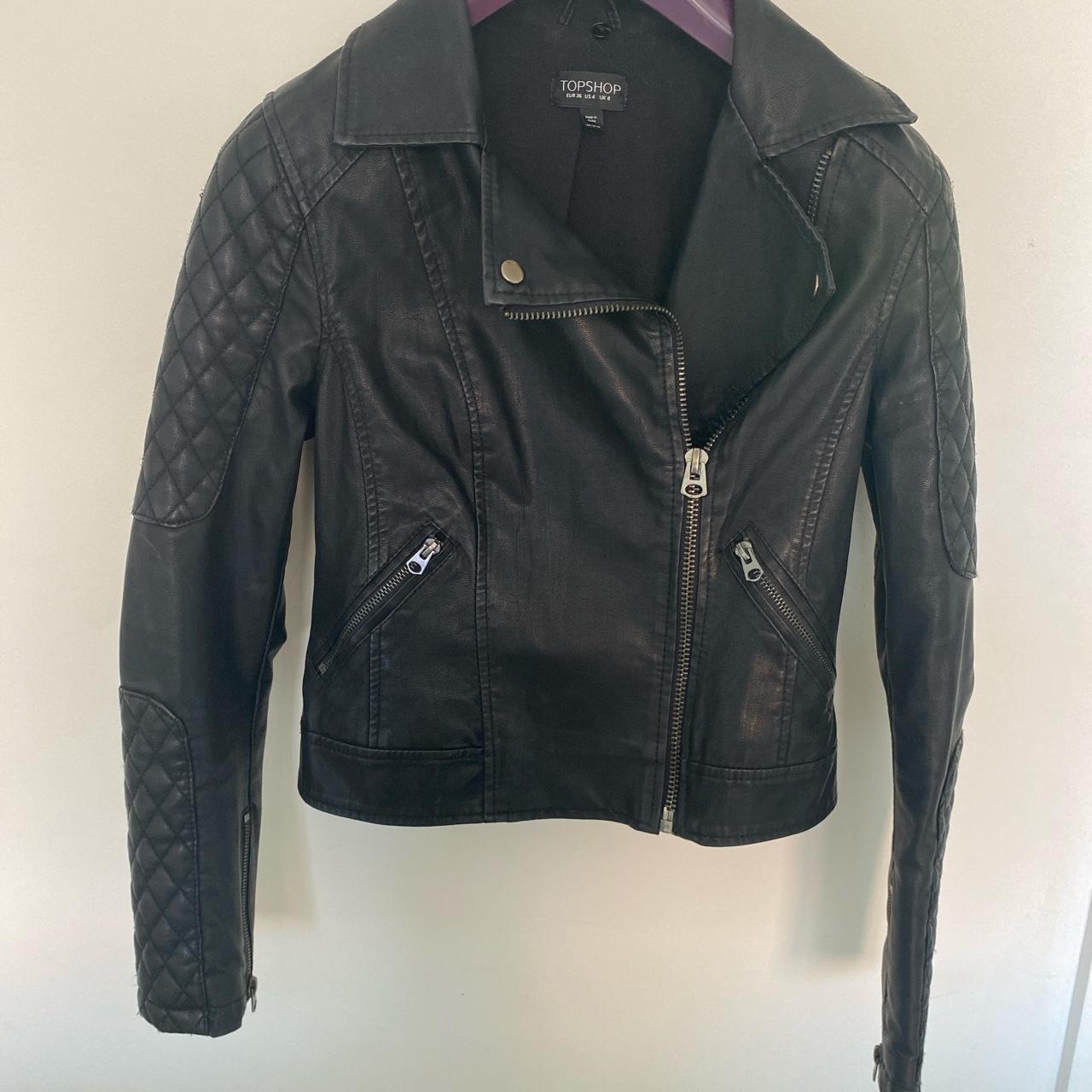 Topshop Women's Black Jacket | Depop