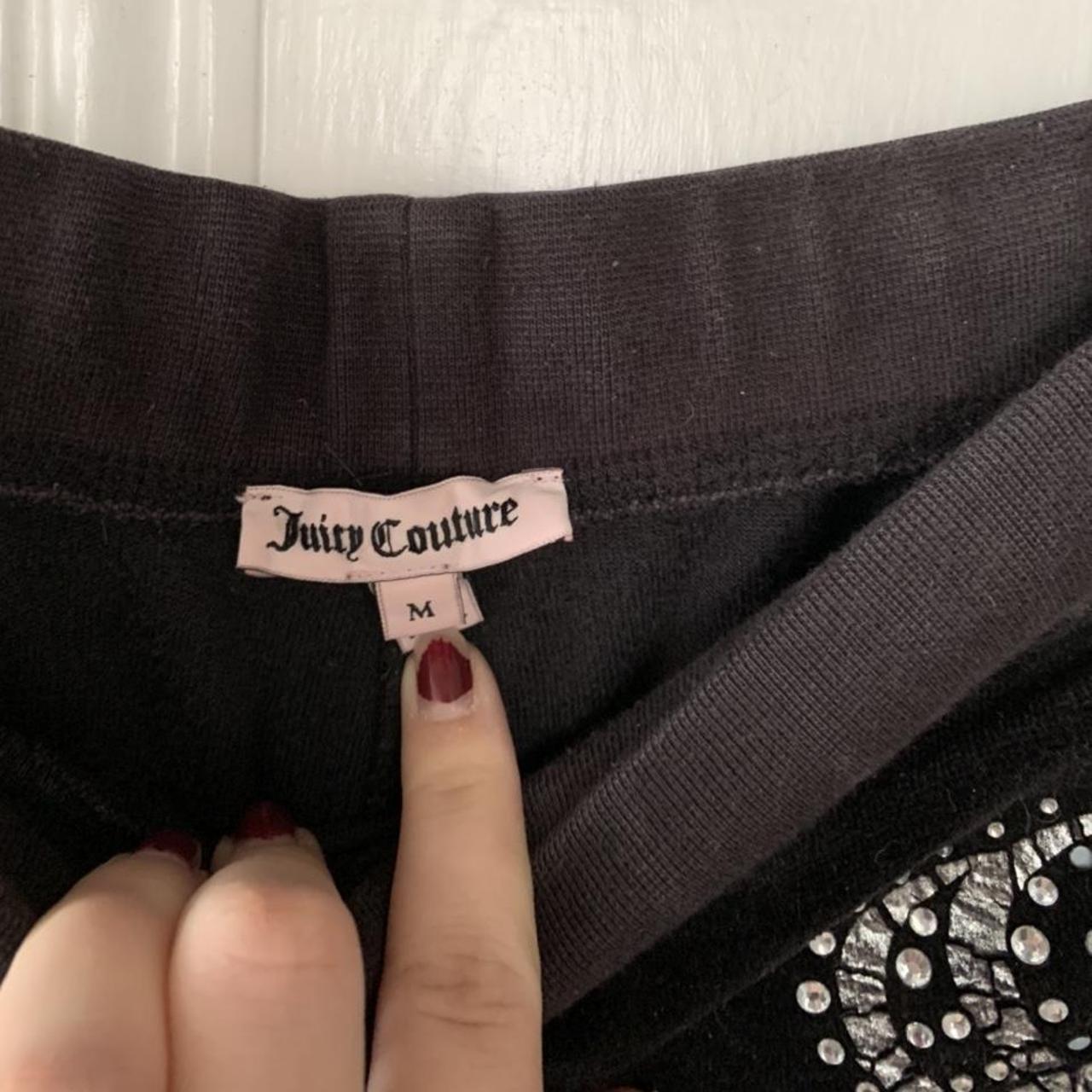 Juicy Couture velour cuffed bottom tracksuit bottoms... - Depop