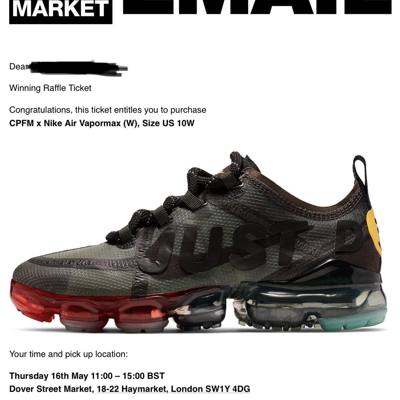 Nike x cpfm outlet vapormax