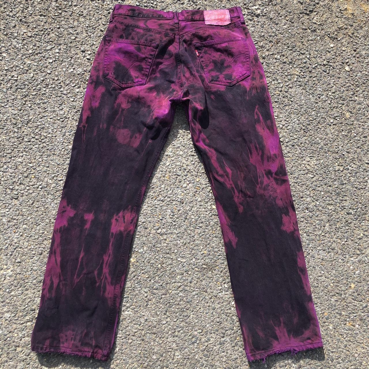 Amarinthe denim Custom tie dyed jeans made using... - Depop